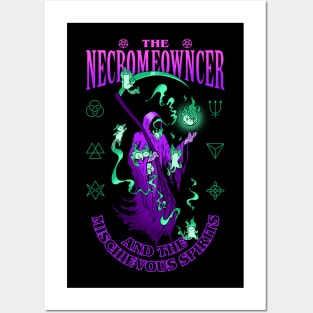 The Necromeowncer and the Mischievous Spirits Posters and Art